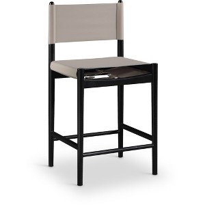 Meridian Furniture,Rawlins Vegan Leather Upholstered Counter Stool - 1 of 4