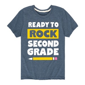 Boys' - Instant Message - Ready to Rock Second Grade Short Sleeve Graphic T-Shirt - 1 of 4