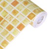 Slickblue Peel and Stick Mosaic Wallpaper, Brown / Yellow Shades, Waterproof Vinyl, Strippable for Easy Decorating - 2 of 3