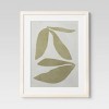 (Set of 2) 16" x 20" Leaf Framed Wall Art Set Natural - Threshold™: Botanical Drawing, Beige Frame, Vertical Display - image 4 of 4