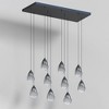 ET2 Lighting Dewdrop 10 - Light Island Pendant Light in  Black - 2 of 4