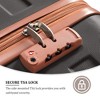 Whisen 3-Piece Luggage Sets, ABS Hardside Spinner Suitcases with TSA Lock and Spinner Wheels, Checked & Carry on Luggages - 4 of 4
