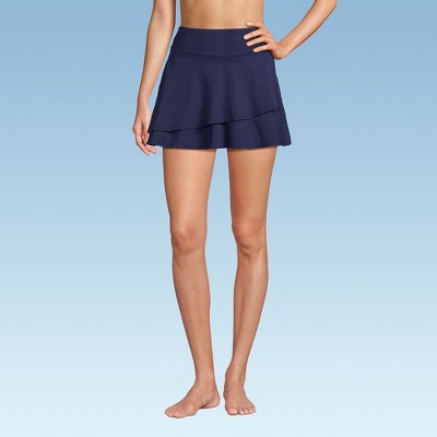 Lands' End Women's High Waisted Tulip Hem Swim Skort