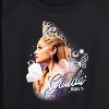 Women's - Wicked - Glinda Side Profile Lightweight French Terry Wide Neck Long Sleeve Graphic Shirt - 2 of 4