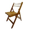 Dexmalle Set of 4 Slatted Wood Folding Special Event Chair - 3 of 4