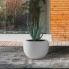 Rosemead Home & Garden Concrete Outdoor Planter Pot Chalk White 19.7"x19.7"x13" - 2 of 4