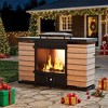 UPTION 5000 BTU Modern Outdoor Steel Gas Fireplace - 2 of 4