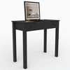 HDZNVF Multifunctional Vanity Desk with Flip-top Mirror & Storage, Makeup Table 2 Drawers & 3 Removable Organizer Boxes - 3 of 4