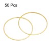 Unique Bargains DIY Craft Brass Hollow Round Jewelry Connecting O-Rings 50 Pcs - 3 of 4