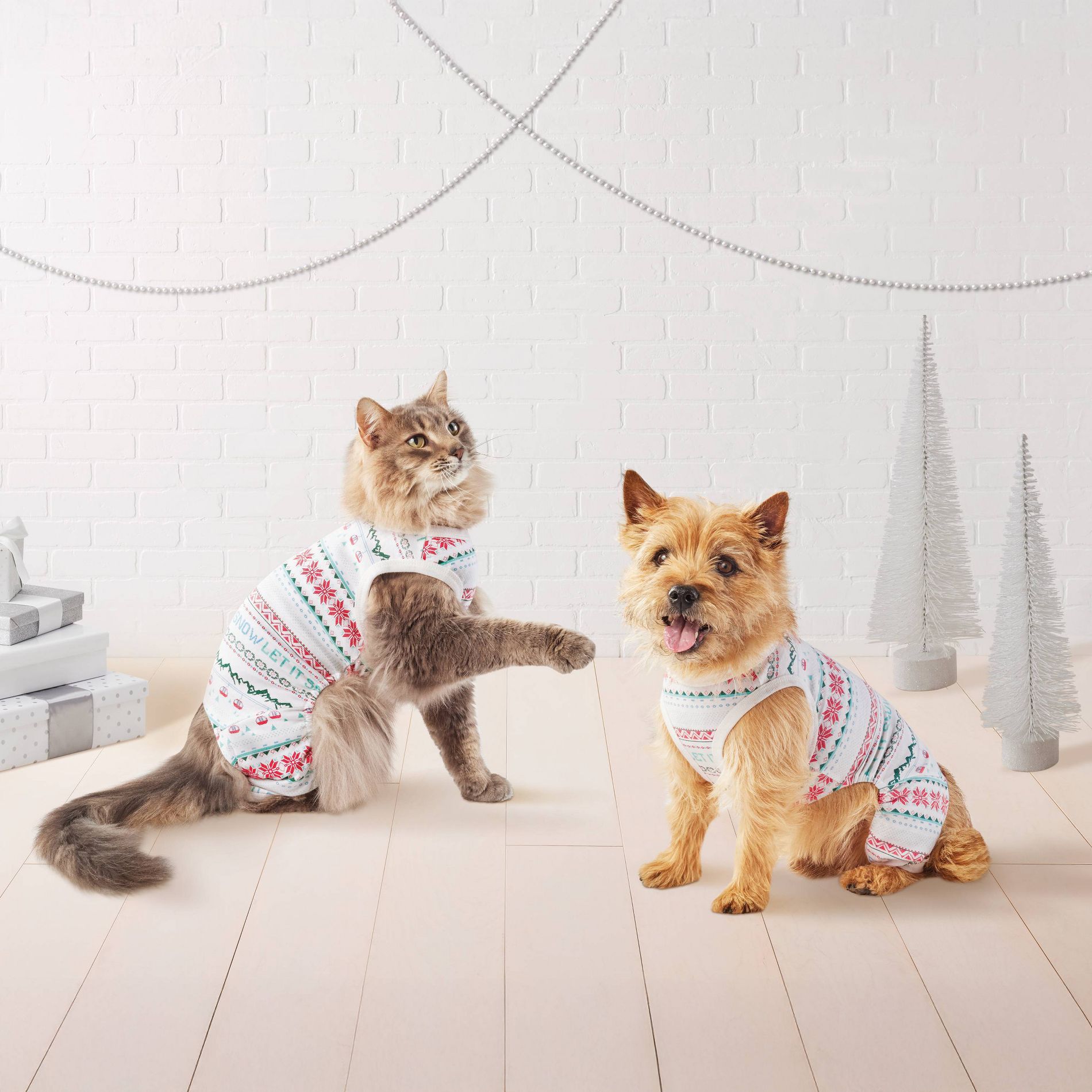 Fair Isle Pet Pajamas - Wondershop™