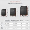 BEAFUP Set of 3 Luggage ABS,Hardshell Hardside Lightweight Durable Suitcase sets,Spinner Wheels Suitcase with TSA Lock 20''24''28'' - 3 of 4