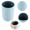 Unique Bargains 2Pcs Bathroom Tumblers Bathroom Toothbrush Cup Blue 4.33''x2.76'' 350ml - 3 of 4