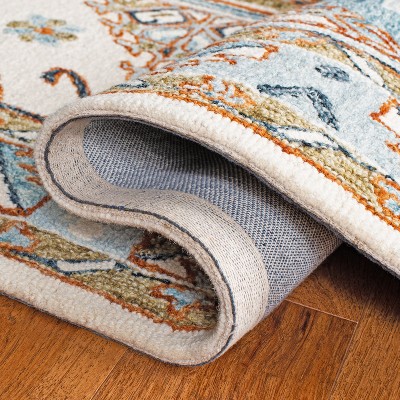 Ivory Hand-Tufted Wool 4' x 6' Rectangular Area Rug