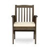Gulches CASA Outdoor Dining Chairs Set of 2 - Acacia Wood Frame with Water-Resistant Cushions, Weather-Resistant for Patio/Backyard - 4 of 4