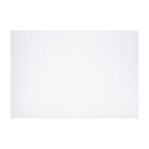Unique Bargains Embroidery Knit Crochet Craft Blank Rectangular Plastic Mesh Sheets 24" x 16.5" White 6 Pcs - 1 of 4