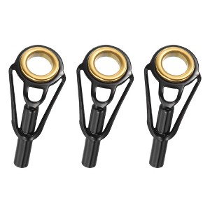 Unique Bargains Stainless Steel Ring Guide Fishing Rod Tip Repair Kits 3 Pcs - 1 of 4