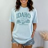 Simply Sage Market Women's Idaho Forest Scene Short Sleeve Garment Dyed Tee - 2 of 4
