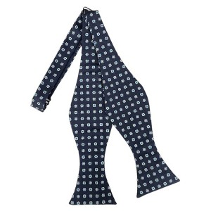 Men's Geometric Printed Design 2.75" x 4.75" Adjustable 16" - 21" Self-Tie Bow Tie - 1 of 4