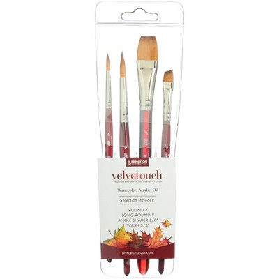 Princeton Velvetouch Professional Set 4/Pkg-Mixed Media