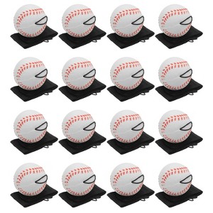 Unique Bargains Rubber Rebound Sports Wrist Ball with String for Exercise 16 Pcs White - 1 of 4