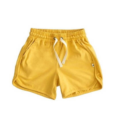 Kids' Organic Athletic Shorts Ochre - Jackalo