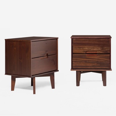 Mid-Century Modern Wood Nightstand - Saracina Home