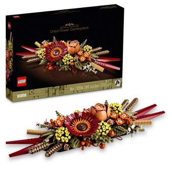 LEGO Icons Dried Flower Centerpiece Set for Valentine Décor 10314
