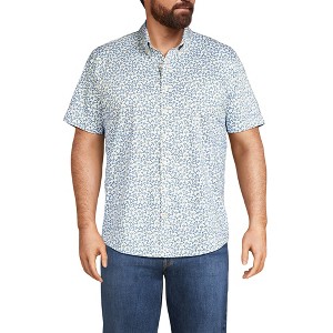 Lands' End Men's Traditional Fit Short Sleeve Travel Kit Shirt - 1 of 4