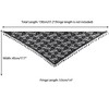 INSPIRE CHIC Lace Rose Floral Tassel Mesh Triangle Head Covering Mantilla Scarves 1Pc - 3 of 4
