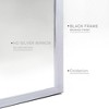 ACEPANO 36 in. H Arched Wall Bathrrom Mirror with Metal Frame-Silver - 4 of 4