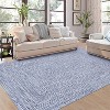 Modern Hallway Runner Rug, Washable Non-Slip Low Pile Carpet, Soft Stain-Resistant Faux Wool Rug for Kitchen, Bedroom - 2 of 4