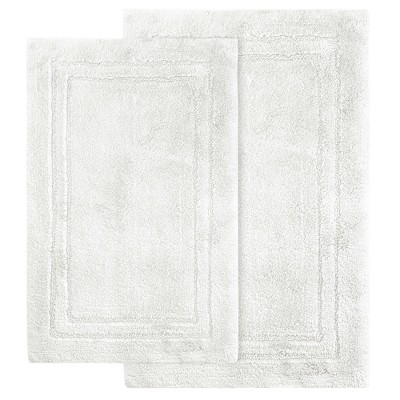 Non-Slip Machine Washable Solid Cotton 2 Piece Bathroom Rug Set by Blue Nile Mills