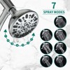 ALEXOUN Drill-Free Stainless Steel Slide Bar Combo Rain Showerhead 7-Setting Hand, (Rough-in Valve Included) - 2 of 4