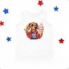 The Juniper Shop Patriotic Dog Ice Cream Youth Tank Top - XL - White - 2 of 4