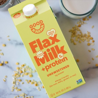 Good Karma Dairy-Free Unsweetened Flaxseed Milk - 64 fl oz