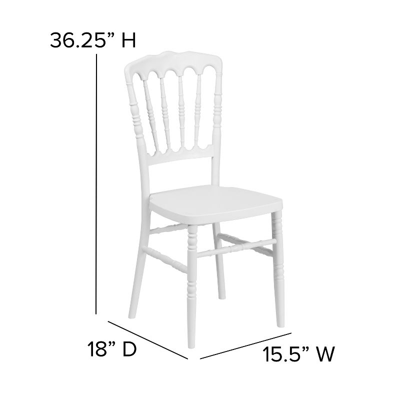 Flash Furniture HERCULES Series Resin Stacking Napoleon Chair, 5 of 12