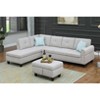 Racxily L Shaped Modular Sectional Sofa Linen Couch - 4 of 4