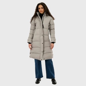 Canada Weather Gear Women's Quilted Maxi Parka Jacket - 1 of 4