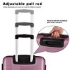 3 Piece Luggage Set With TSA Lock, Lightweight Cross Stripe Suitcase Hardshell Luggage Set (20in/24in/28in) - 3 of 4