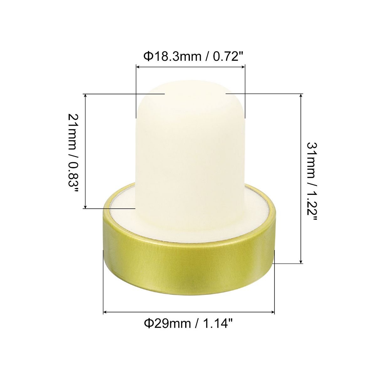 Unique Bargains Reusable Cork T-shaped Stoppers for Wine Bottles Crafts - thumbnail 8