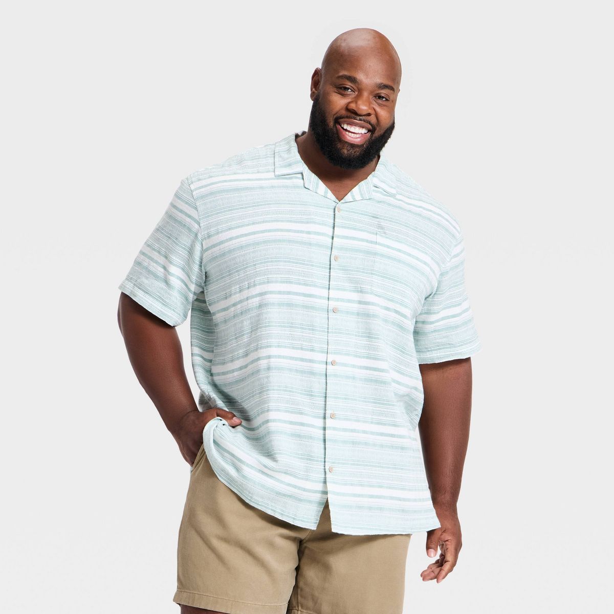 Men's Short Sleeve Novelty Camp Shirt - Goodfellow & Co™ - thumbnail 4