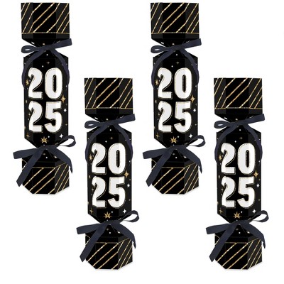 Big Dot of Happiness Hello New Year - No Snap 2025 NYE Party Table Favors - DIY Cracker Boxes - Set of 12
