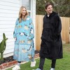 Catalonia Womens' Full Body Oversized Blanket Hoodie Sweatshirt, Extra Long Wearable Fleece Pullover, Gift for Women Wife Girlfriend - 2 of 4