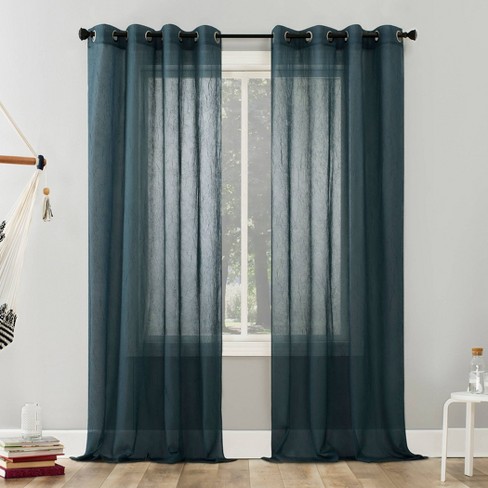teal sheer curtains 84