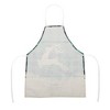 Unique Bargains Christmas Aprons Elk Linen Green Black Beige 21.65"x26.77" 1 Pcs - 4 of 4