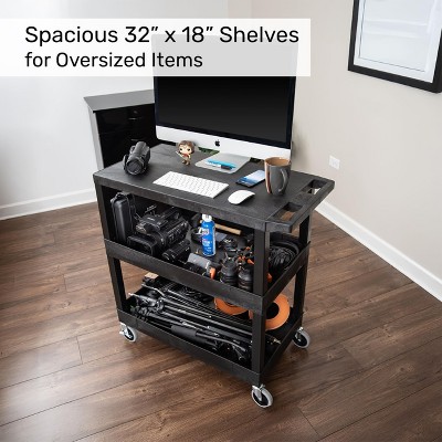 Tubstr 36" Heavy Duty Rolling Utility Cart with Locking Wheels