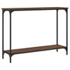 vidaXL Console Table Brown Oak 39.8 in.x12 in.x29.5 in. Engineered Wood - 2 of 4