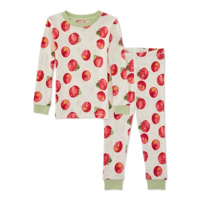 Burt's Bees Baby® Toddler 2pc Orchard Organic Cotton Pajama Set - Light Gray 