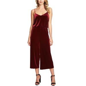 1.STATE Womens Velvet Racerback Jumpsuit - 1 of 1
