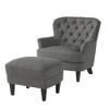 Accent Chair With Ottoman, Nailhead Trim Barrel Chair And Footrest, Comfy,32.50'' x 34.75'' x 34.50''(2.71*2.90*2.88ft) - 4 of 4